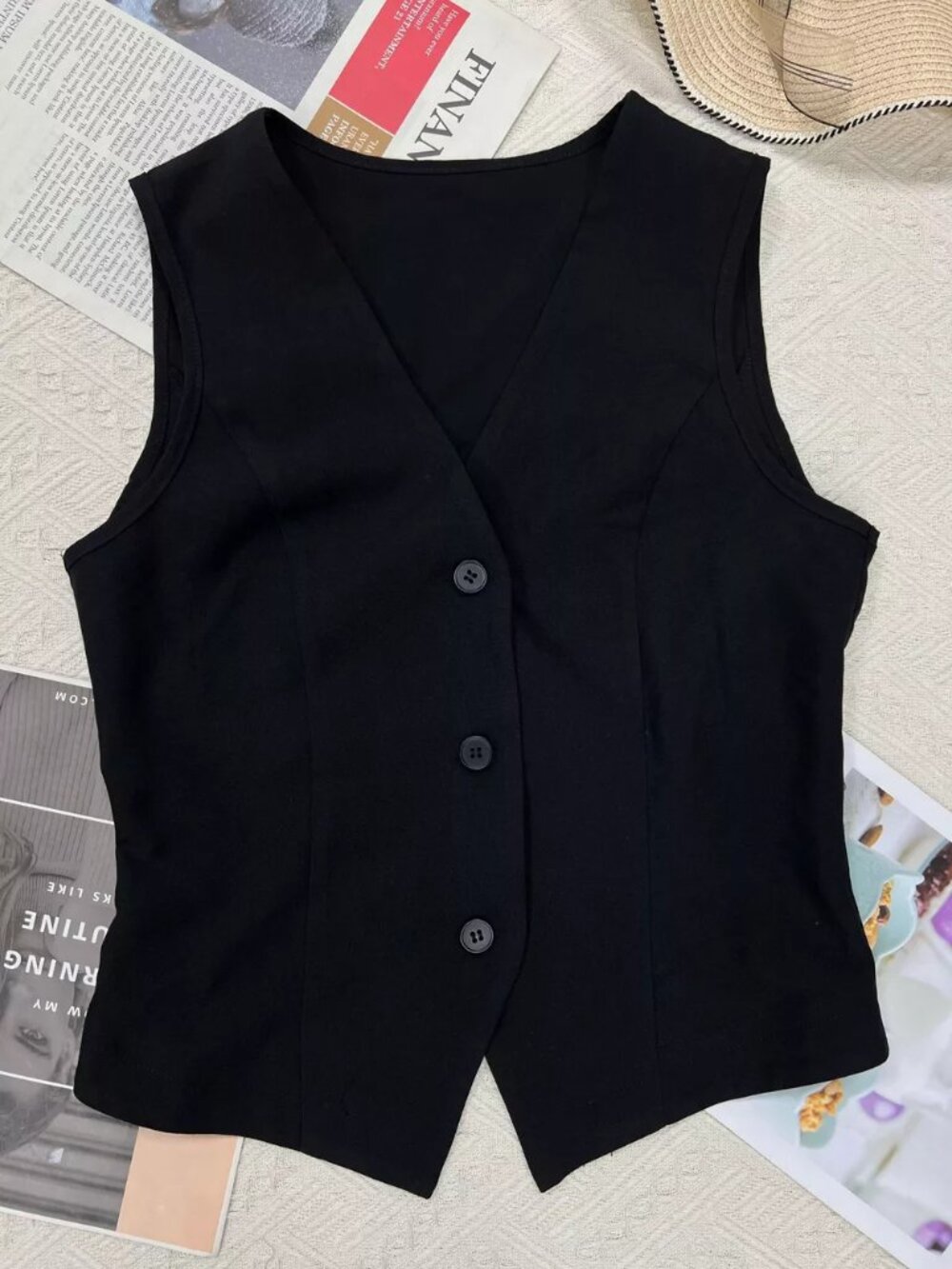Slim Fit Button-Down Vest - Picture 4 of 5